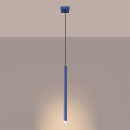 Suspension sur câble PASTELO 1xG9/8W/230V bleu