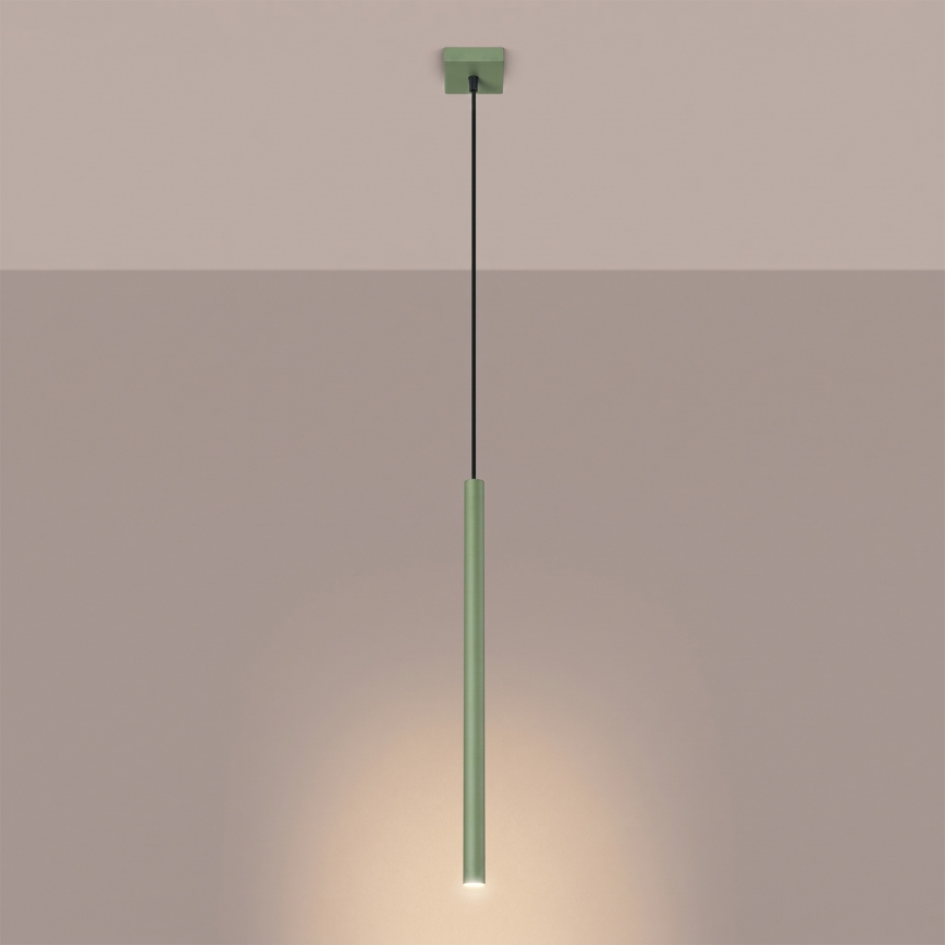 Suspension sur câble PASTELO 1xG9/8W/230V verte