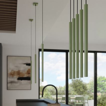 Suspension sur câble PASTELO 1xG9/8W/230V verte