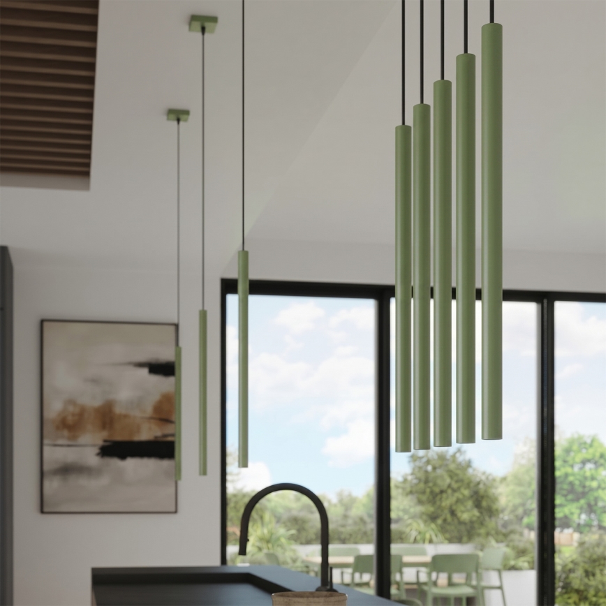 Suspension sur câble PASTELO 1xG9/8W/230V verte