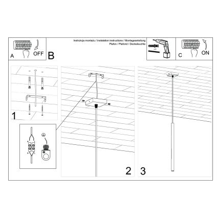 Suspension sur câble PASTELO 1xG9/8W/230V verte