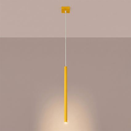 Suspension sur câble PASTELO 1xG9/8W/230V jaune
