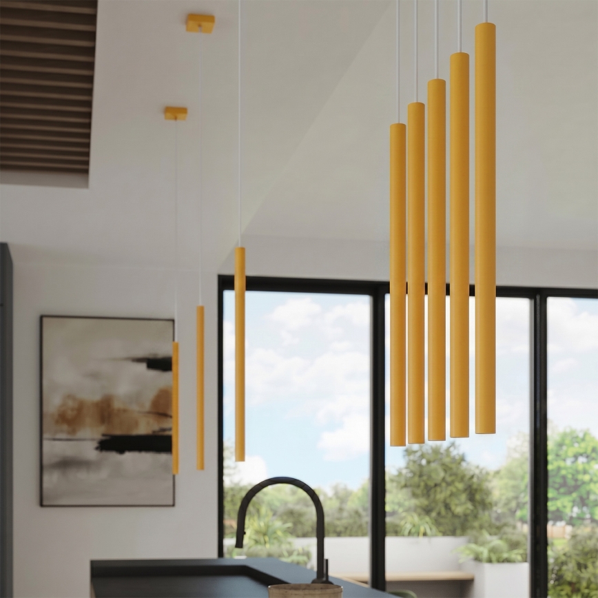 Suspension sur câble PASTELO 1xG9/8W/230V jaune