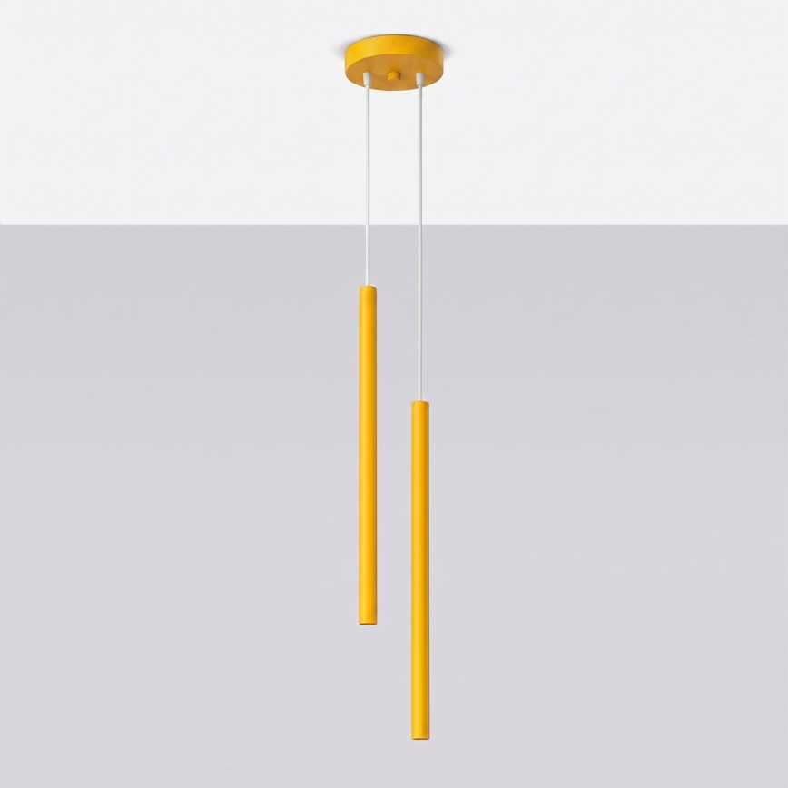 Suspension à câble PASTELO 2xG9/8W/230V, jaune