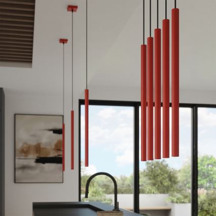Suspension sur câble PASTELO 1xG9/8W/230V rouge