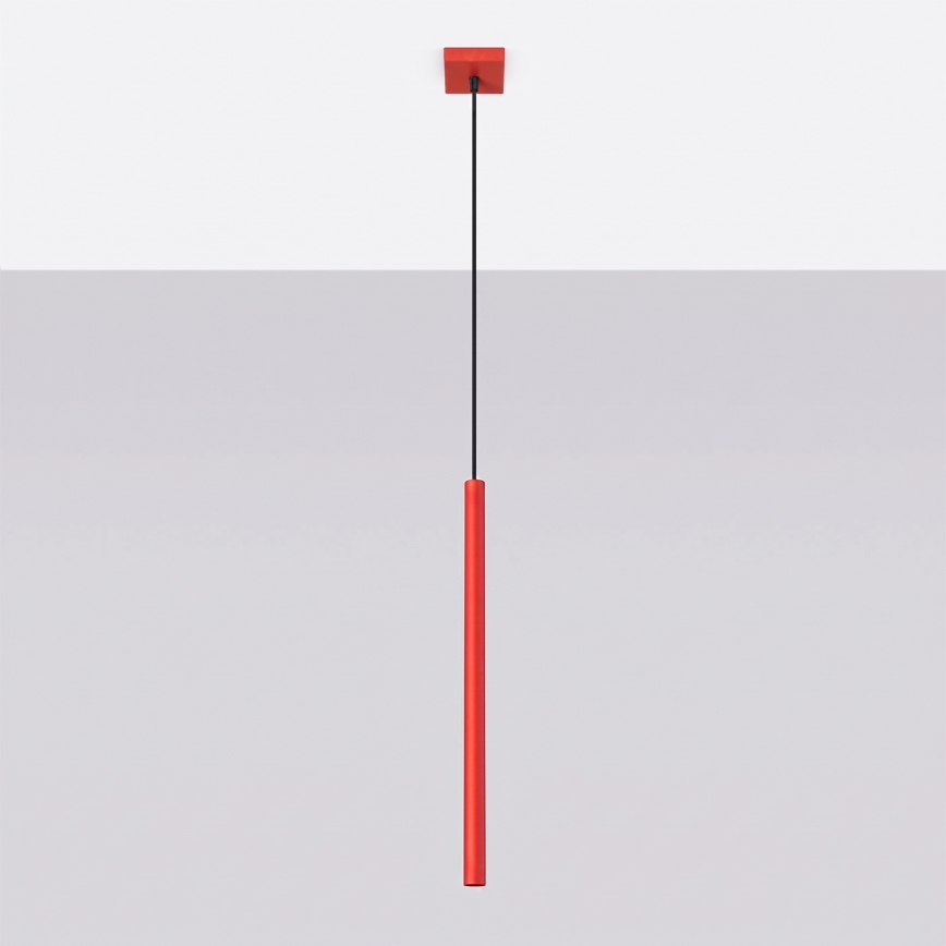 Suspension sur câble PASTELO 1xG9/8W/230V rouge
