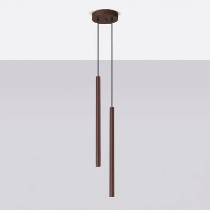 Suspension sur câble PASTELO 2xG9/8W/230V marron