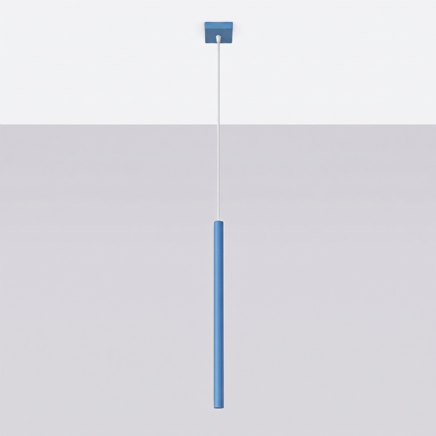 Suspension sur câble PASTELO 1xG9/8W/230V bleue