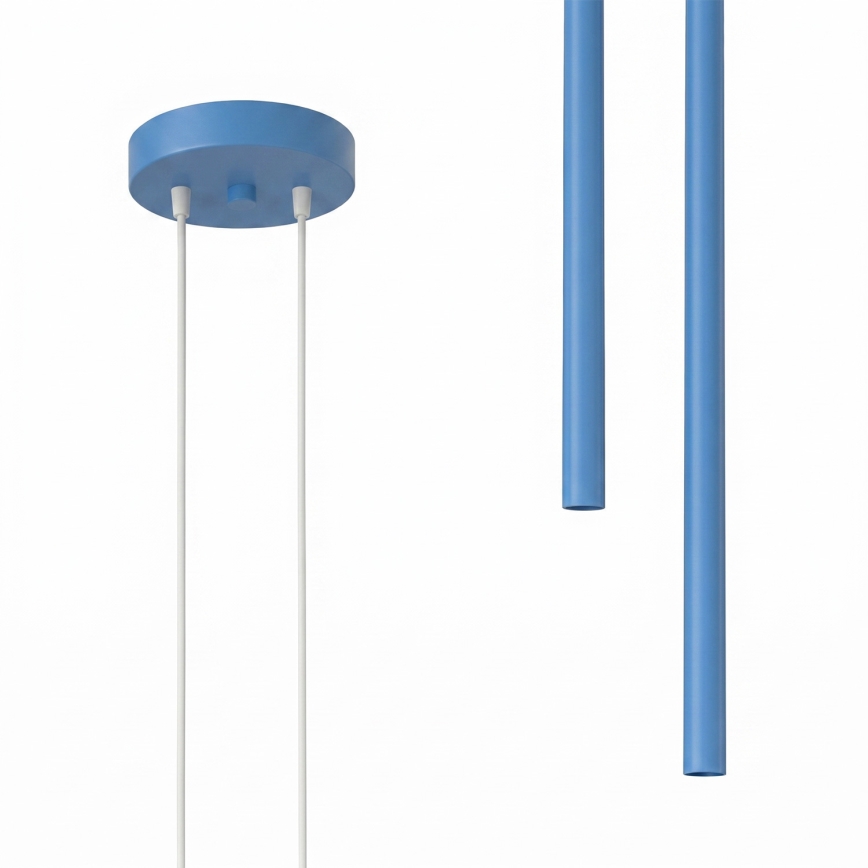 Suspension sur câble PASTELO 2xG9/8W/230V bleue