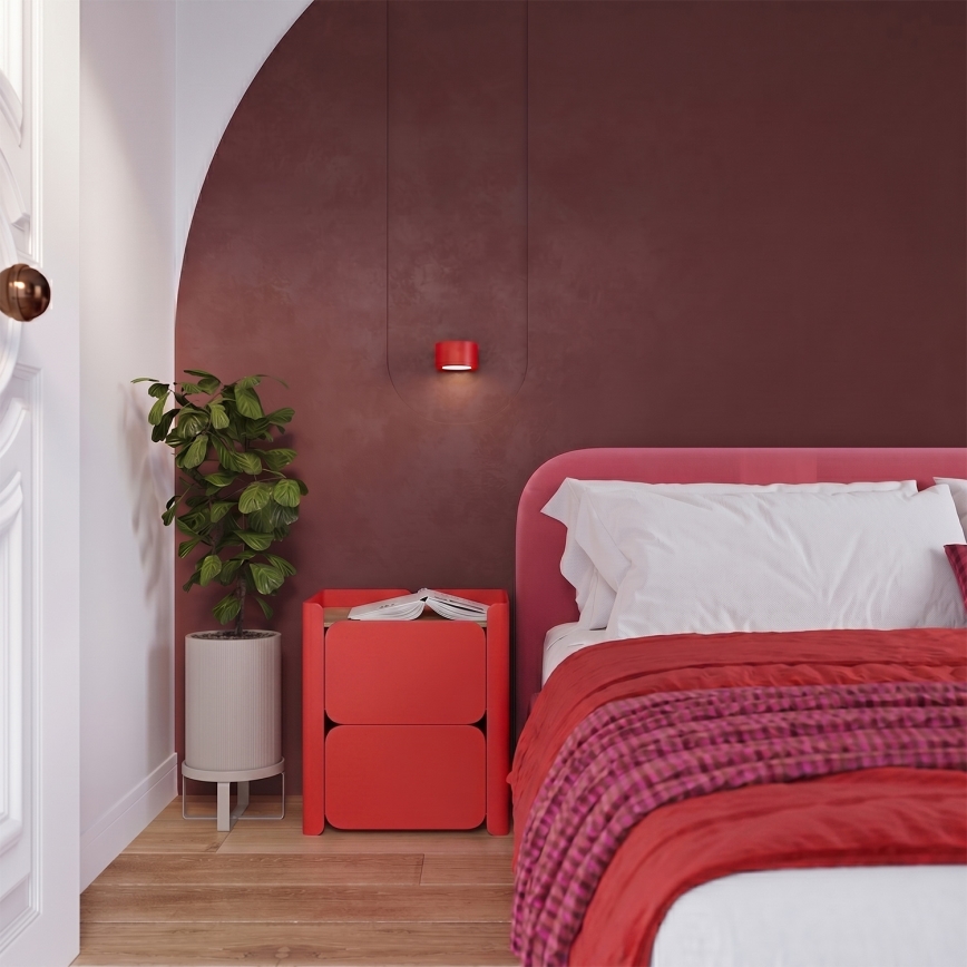 Applique murale MODO 1x GX53/10W/230V rouge