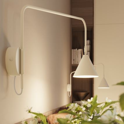 Applique murale NOX 1xE14/10W/230V crème