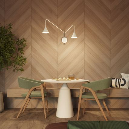 Applique murale NOX 2xE14/10W/230V crème