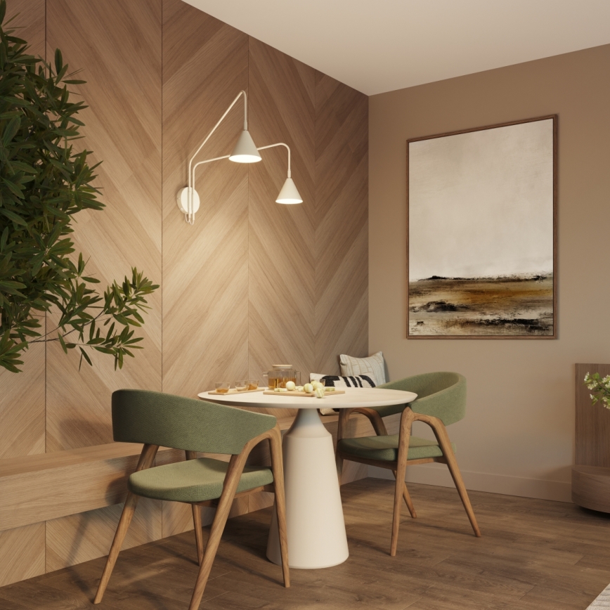 Applique murale NOX 2xE14/10W/230V crème