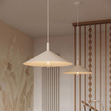 Suspension sur câble NOX 1xE27/15W/230V, crème