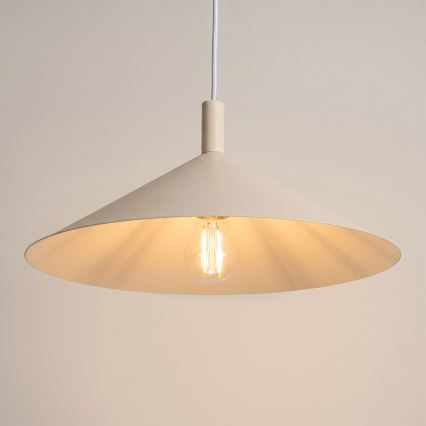 Suspension sur câble NOX 1xE27/15W/230V, crème
