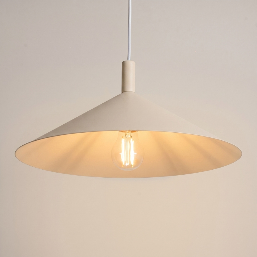 Suspension sur câble NOX 1xE27/15W/230V, crème