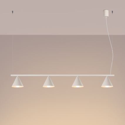 Suspension à câble NOX 4xE14/10W/230V crème