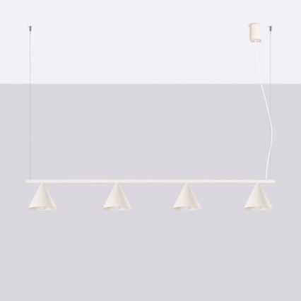 Suspension à câble NOX 4xE14/10W/230V crème