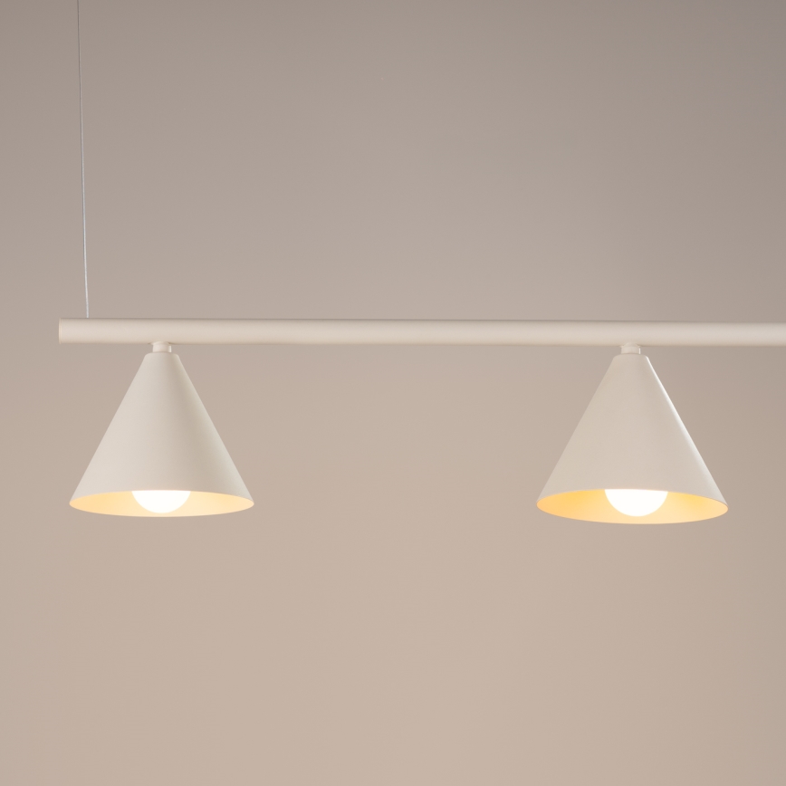 Suspension à câble NOX 4xE14/10W/230V crème