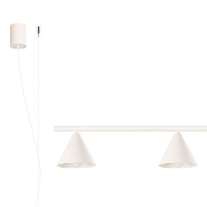 Suspension à câble NOX 4xE14/10W/230V crème