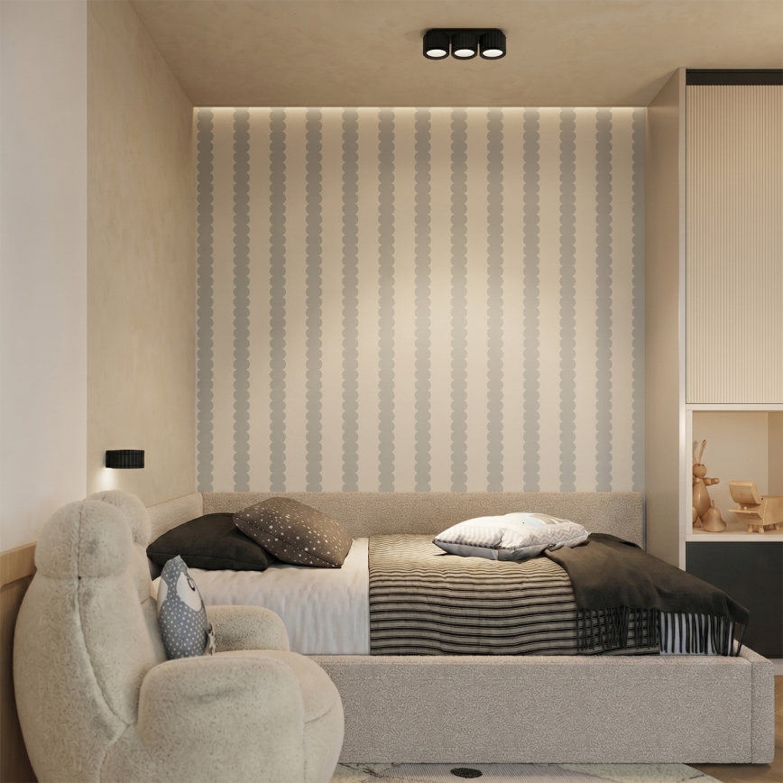 Applique murale AURA 1xGX53/10W/230V noire