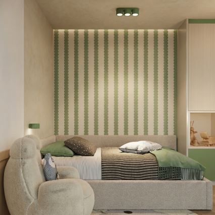 Applique murale AURA 1xGX53/10W/230V verte