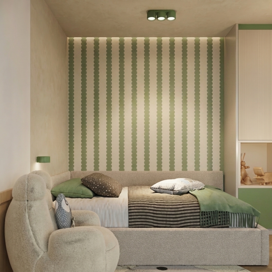 Applique murale AURA 1xGX53/10W/230V verte