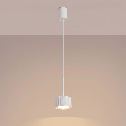 Suspension sur câble AURA 1xGX53/10W/230V blanche