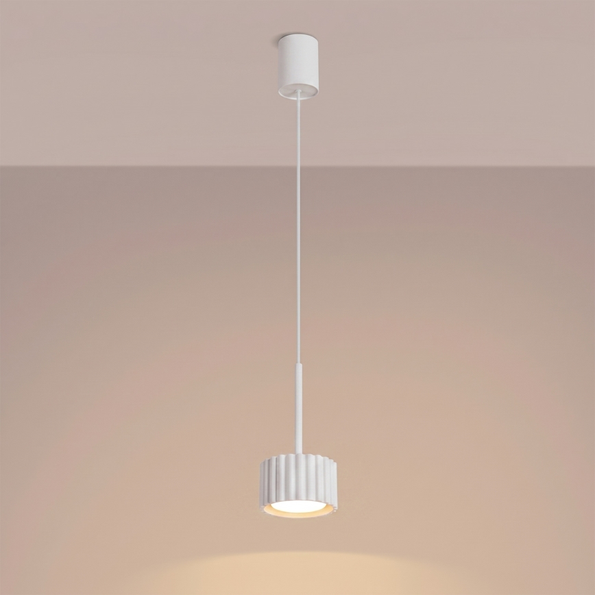 Suspension sur câble AURA 1xGX53/10W/230V blanche