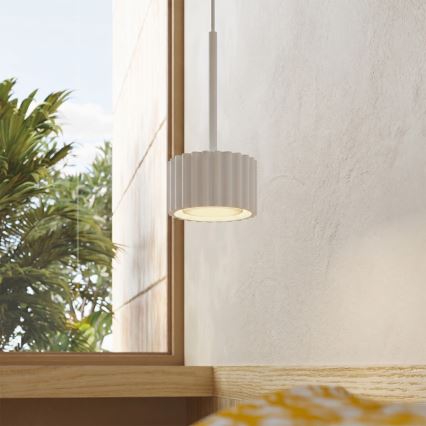 Suspension sur câble AURA 1xGX53/10W/230V blanche