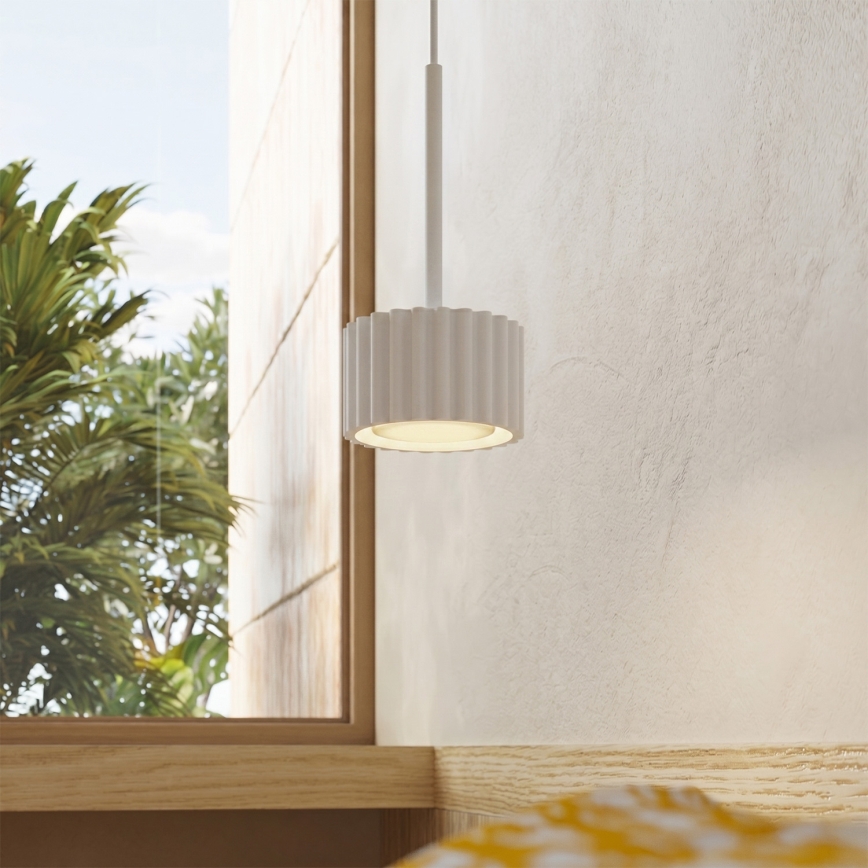 Suspension sur câble AURA 1xGX53/10W/230V blanche