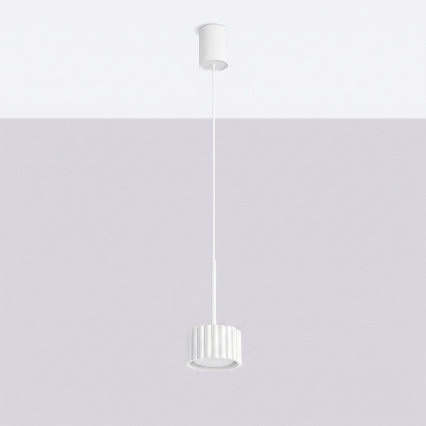 Suspension sur câble AURA 1xGX53/10W/230V blanche