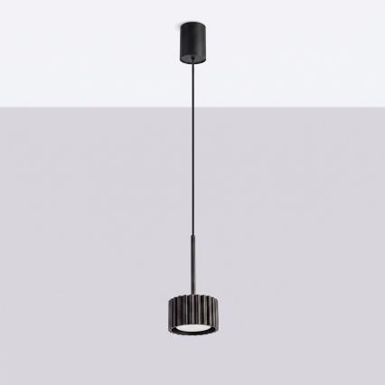 Suspension sur câble AURA 1xGX53/10W/230V, noire