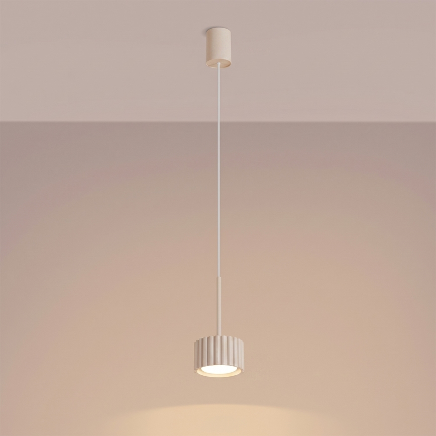 Suspension sur câble AURA 1xGX53/10W/230V crème