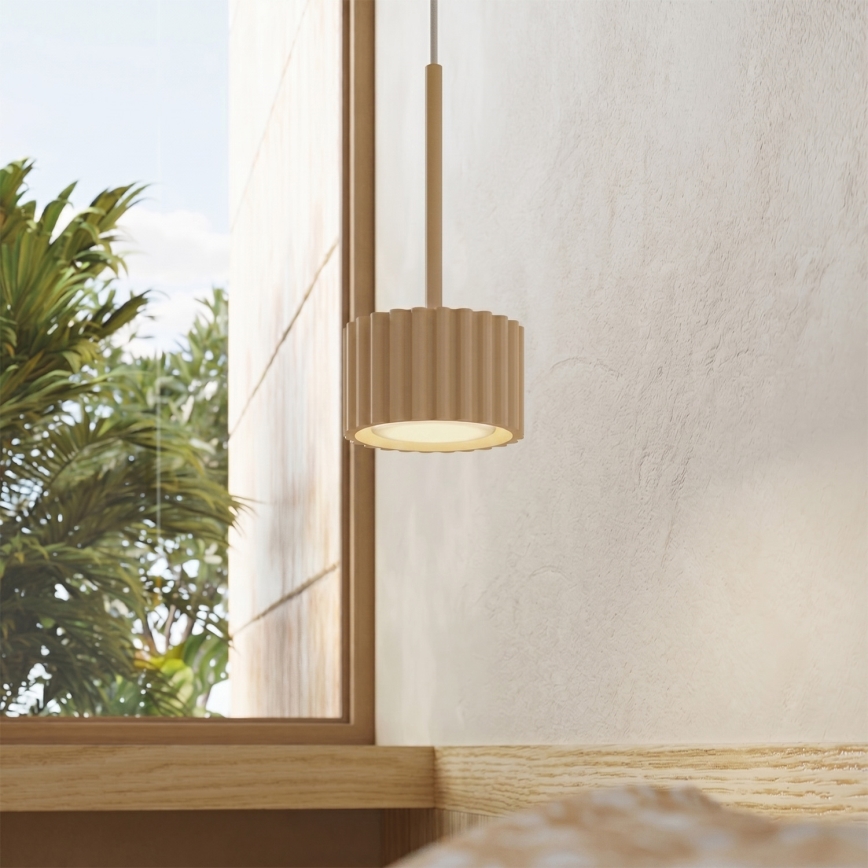 Suspension sur câble AURA 1xGX53/10W/230V crème