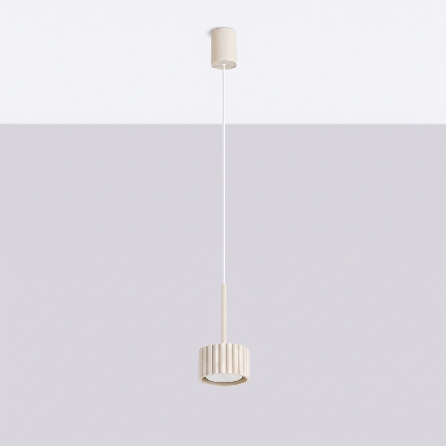 Suspension sur câble AURA 1xGX53/10W/230V crème