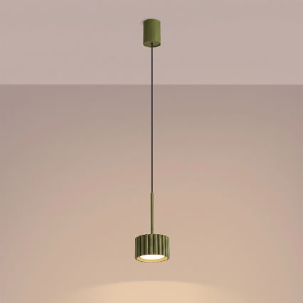 Suspension sur câble AURA 1xGX53/10W/230V verte