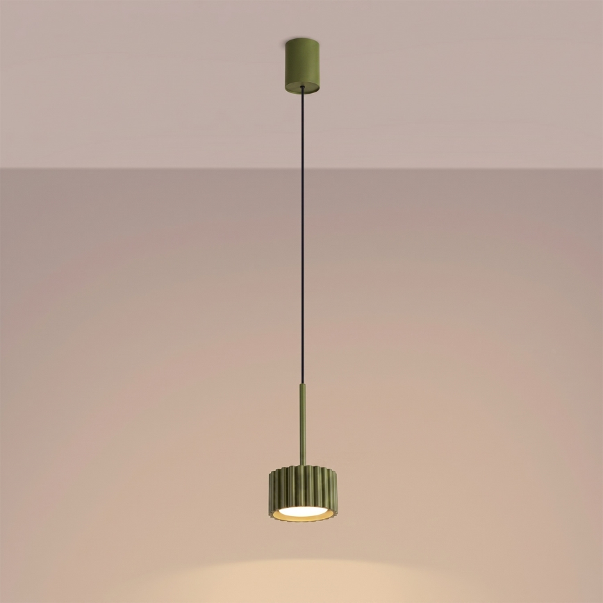 Suspension sur câble AURA 1xGX53/10W/230V verte