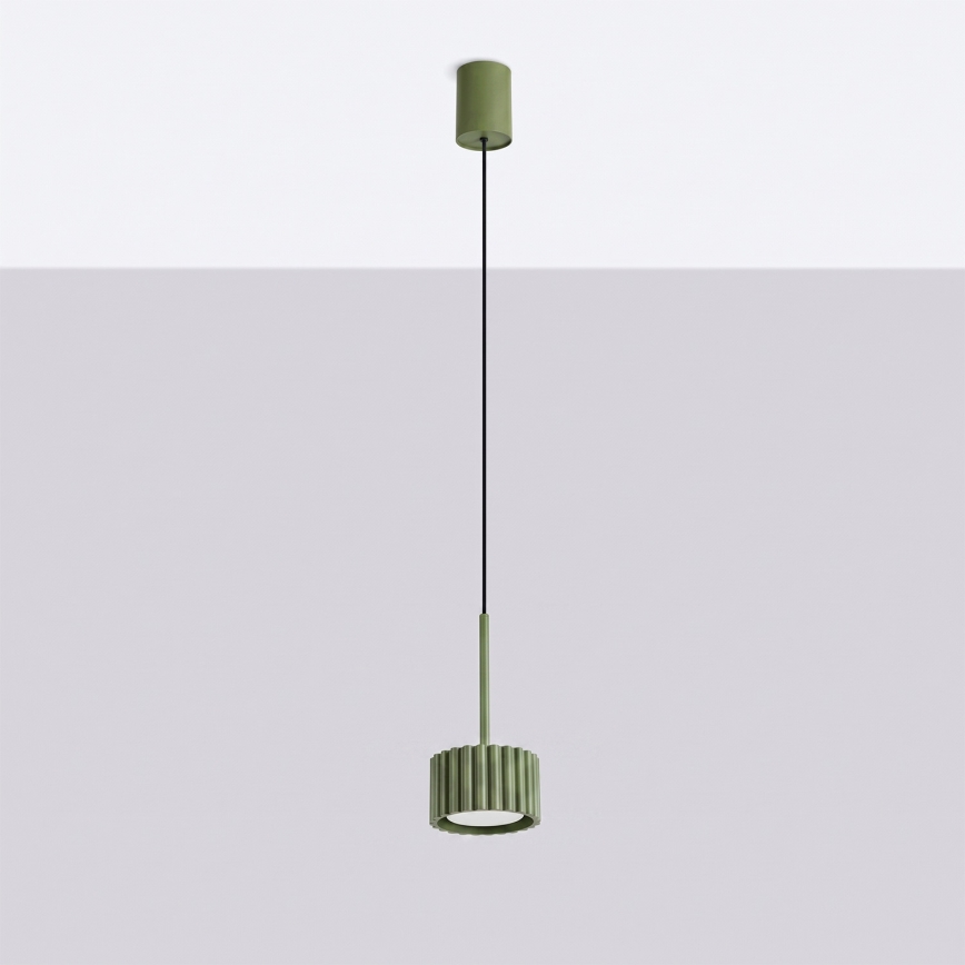 Suspension sur câble AURA 1xGX53/10W/230V verte
