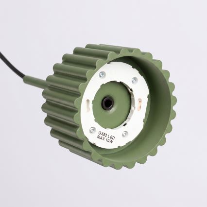Suspension sur câble AURA 1xGX53/10W/230V verte