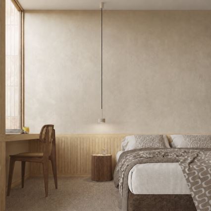 Suspension sur câble AURA 1xGX53/10W/230V taupe