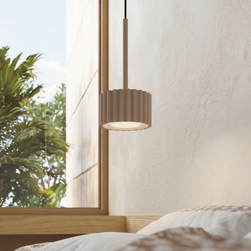 Suspension sur câble AURA 1xGX53/10W/230V taupe