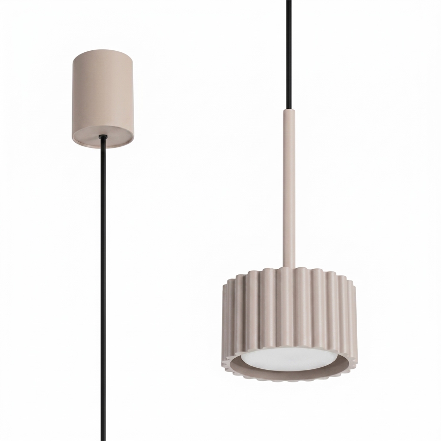 Suspension sur câble AURA 1xGX53/10W/230V taupe