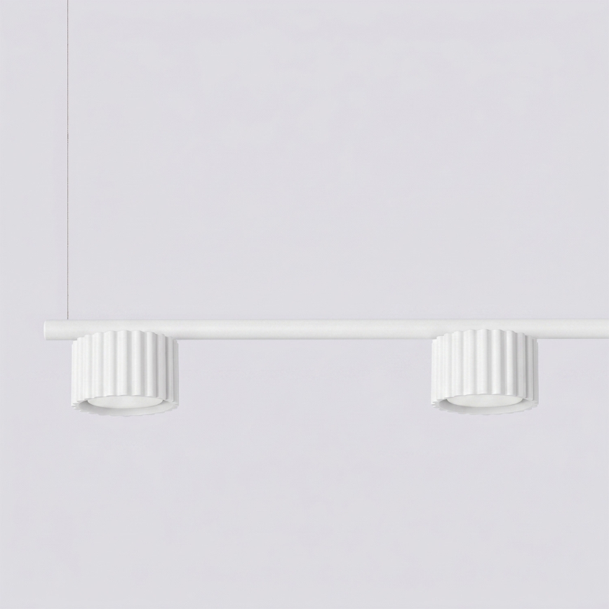 Suspension sur câble AURA 4xGX53/10W/230V blanche