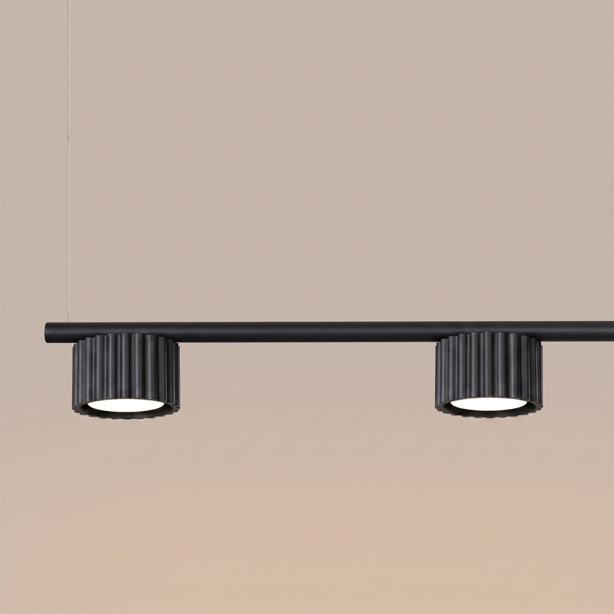 Suspension sur câble AURA 4xGX53/10W/230V noir