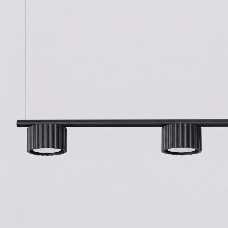 Suspension sur câble AURA 4xGX53/10W/230V noir