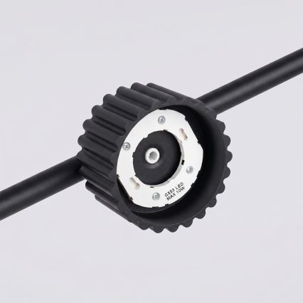 Suspension sur câble AURA 4xGX53/10W/230V noir