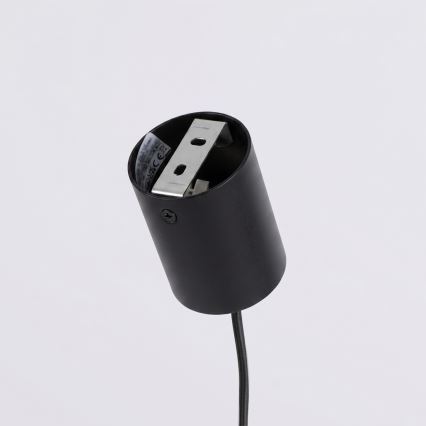 Suspension sur câble AURA 4xGX53/10W/230V noir