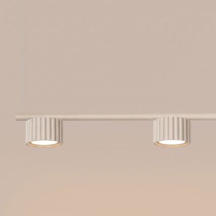 Suspension sur câble AURA 4xGX53/10W/230V crème