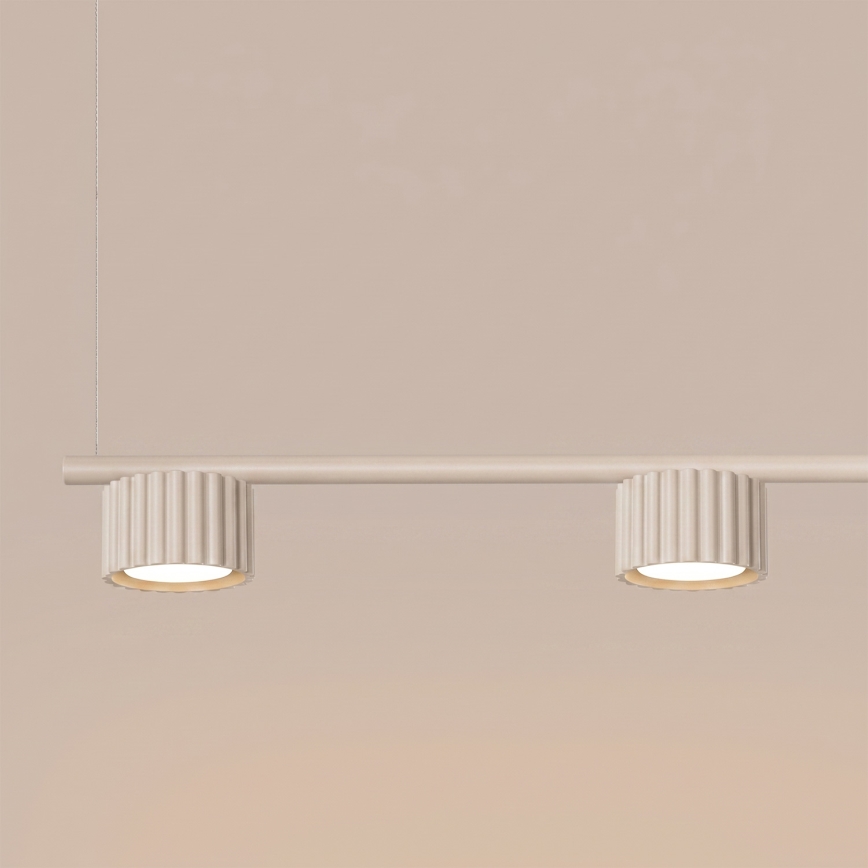Suspension sur câble AURA 4xGX53/10W/230V crème